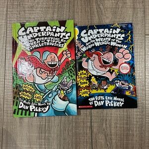 CAPTAIN UNDERPANTS - 2 Books By: Dav Pilkey